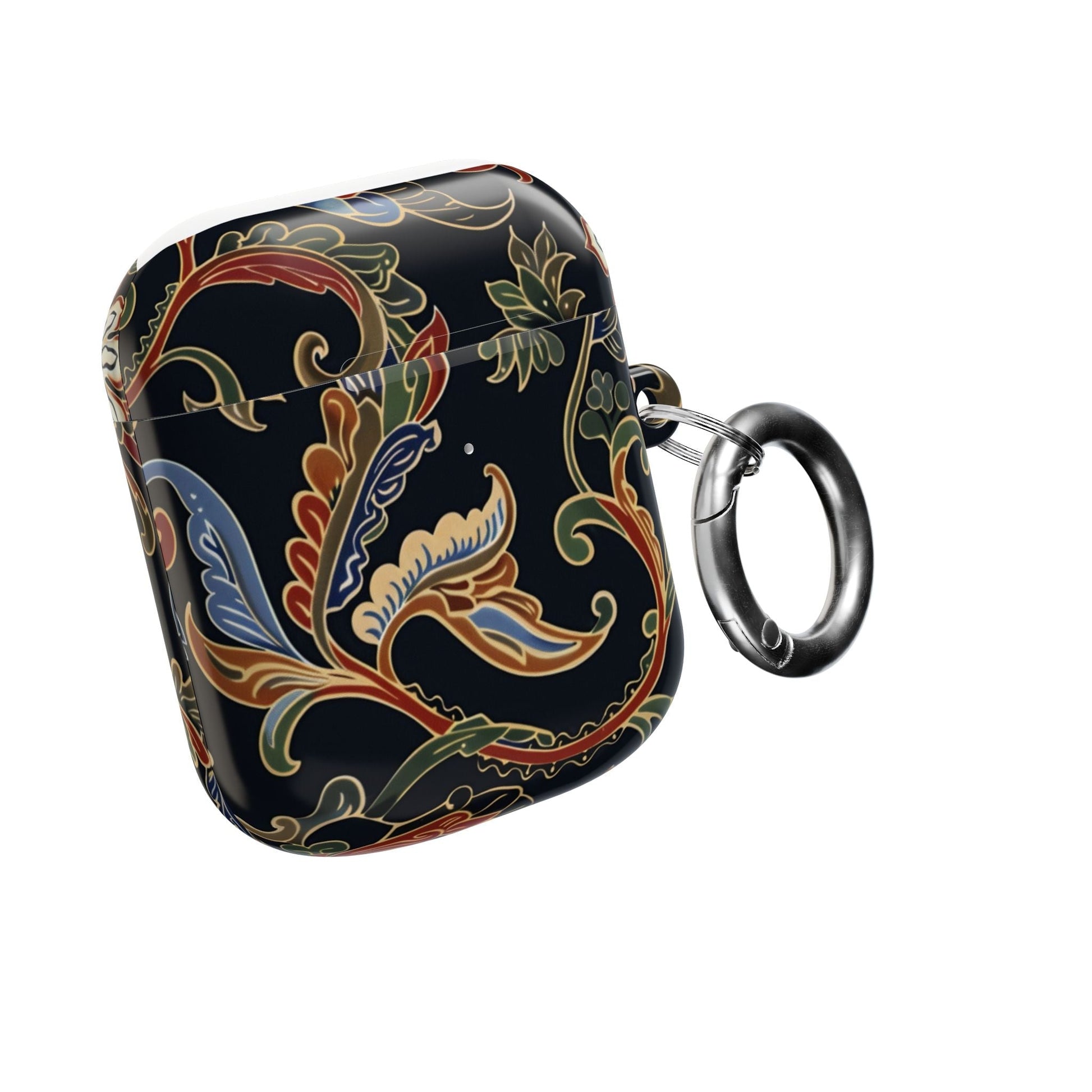 Floral Paisley AirPods Case – Vintage Black Protective Cover - DIGITAL X