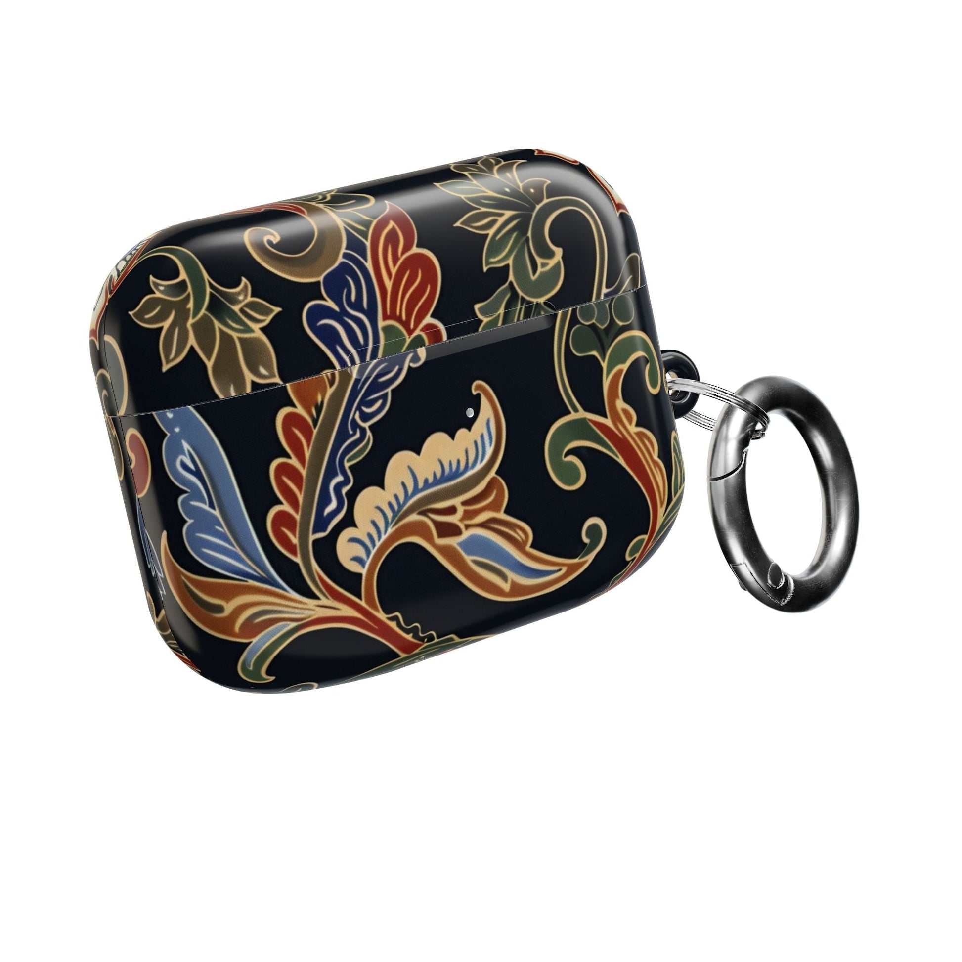 Floral Paisley AirPods Case – Vintage Black Protective Cover - DIGITAL X