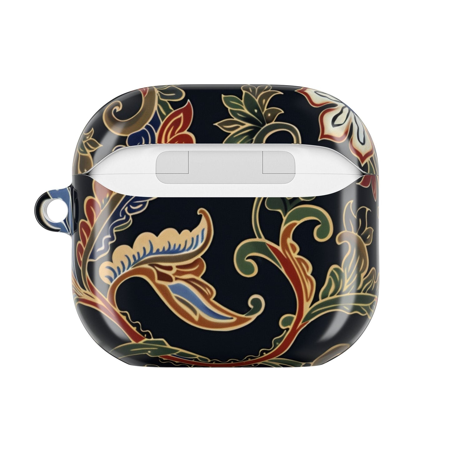Floral Paisley AirPods Case – Vintage Black Protective Cover - DIGITAL X