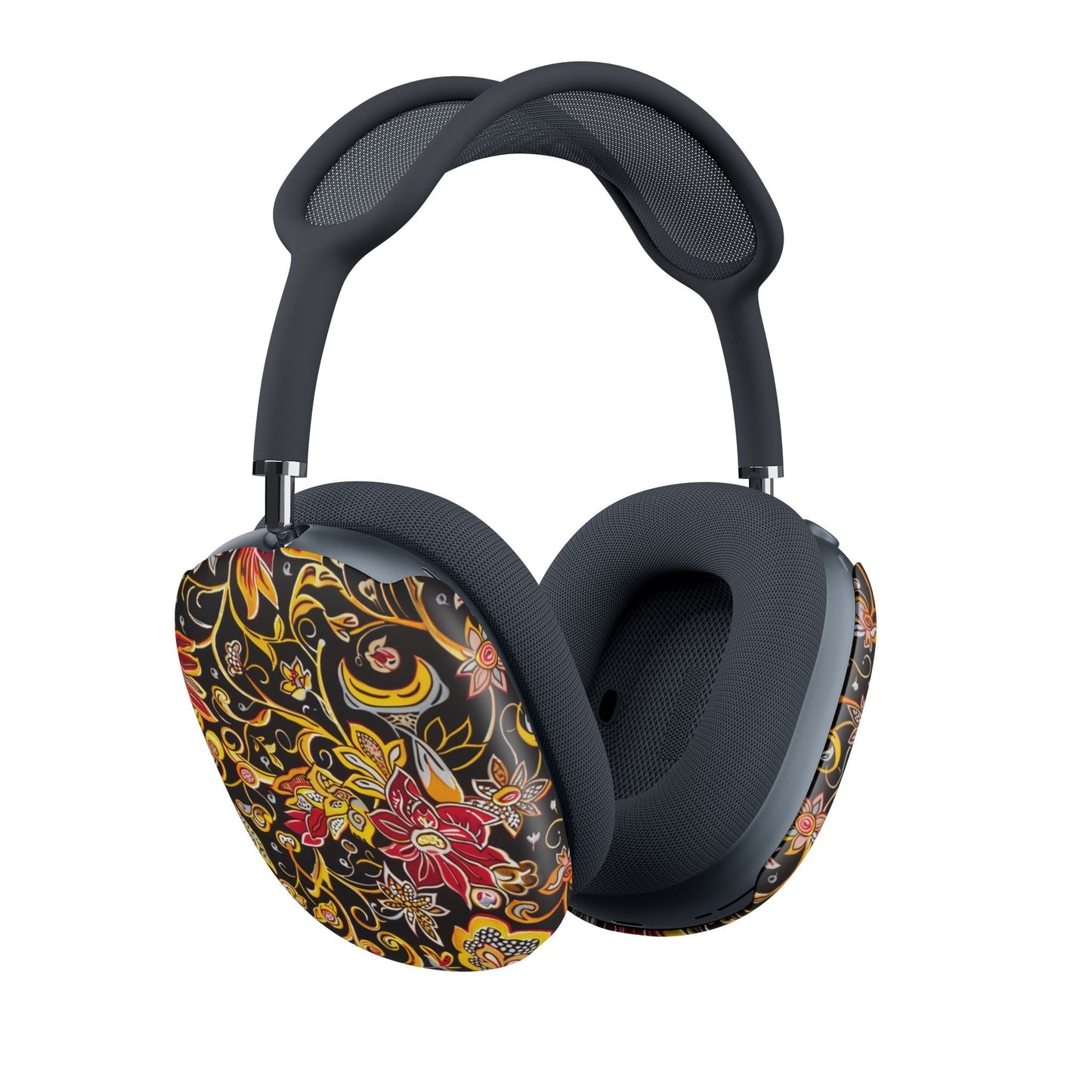 Floral Paisley AirPods Max Case — Black & Gold Protective Covers - DIGITAL X