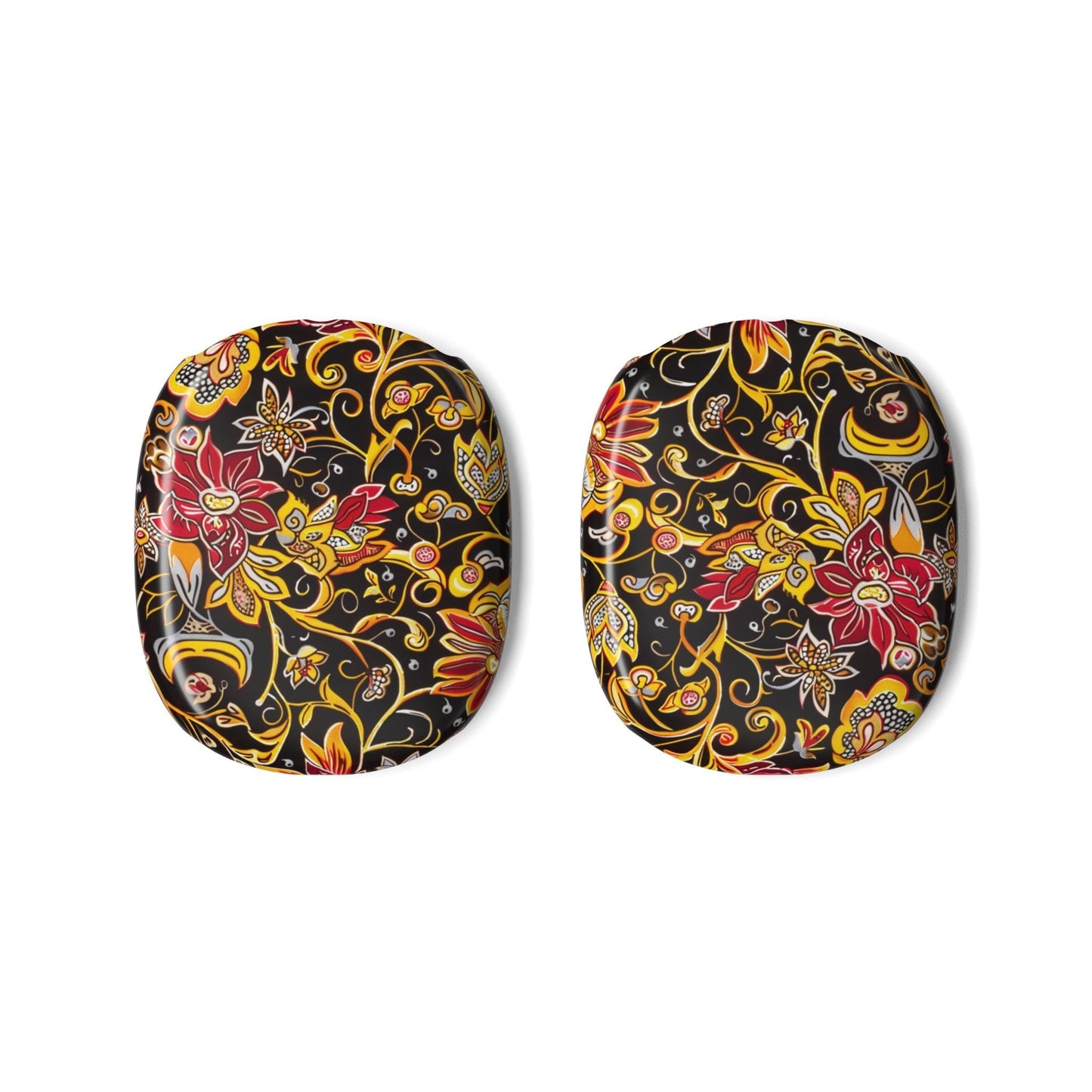 Floral Paisley AirPods Max Case — Black & Gold Protective Covers - DIGITAL X
