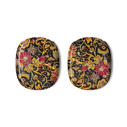 Floral Paisley AirPods Max Case — Black & Gold Protective Covers - DIGITAL X