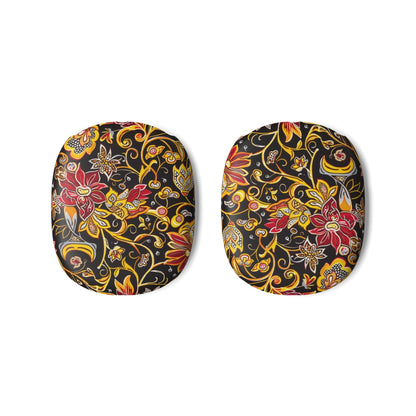 Floral Paisley AirPods Max Case — Black & Gold Protective Covers - DIGITAL X