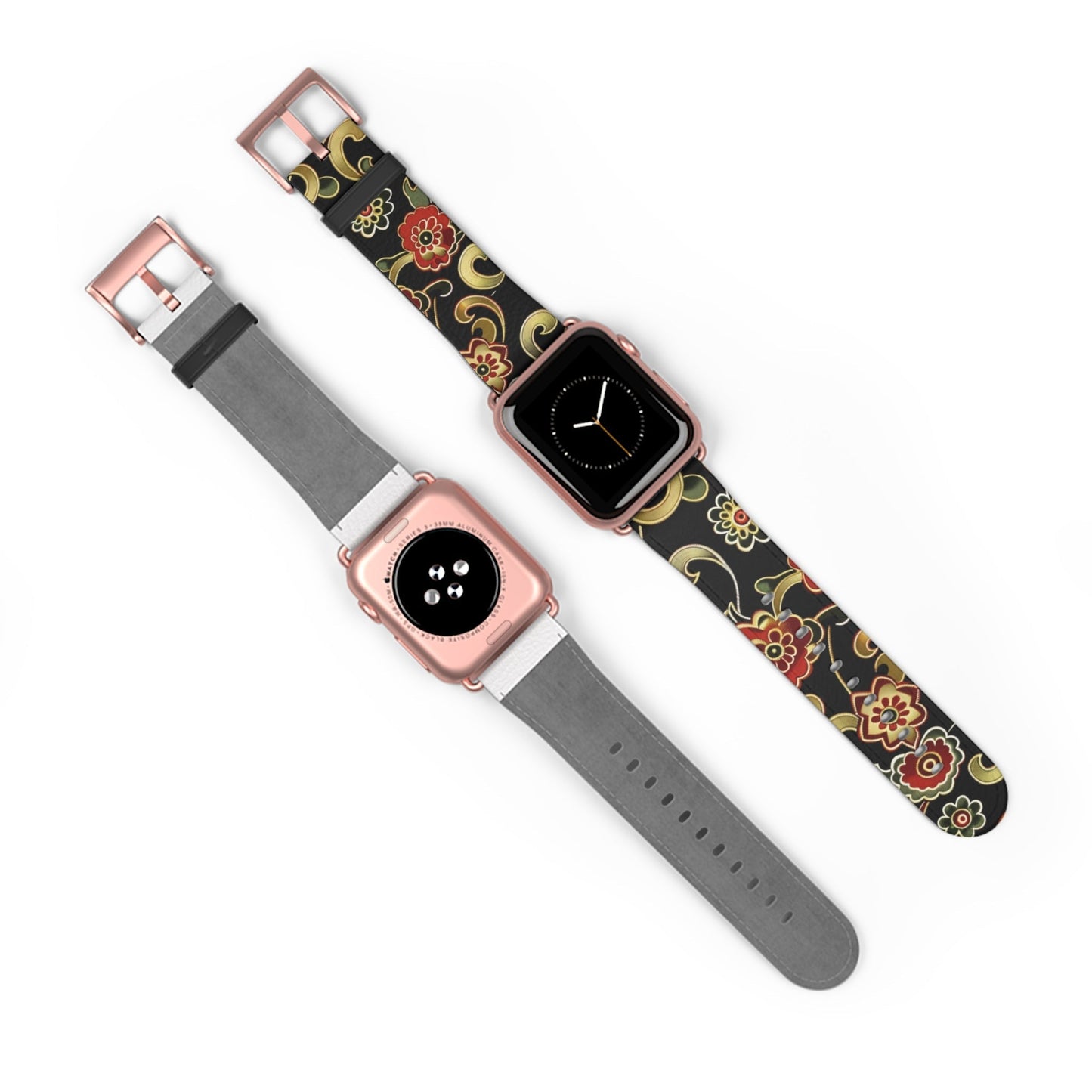 Floral Paisley Apple Watch Band — Vintage Boho Wrist Strap - DIGITAL X