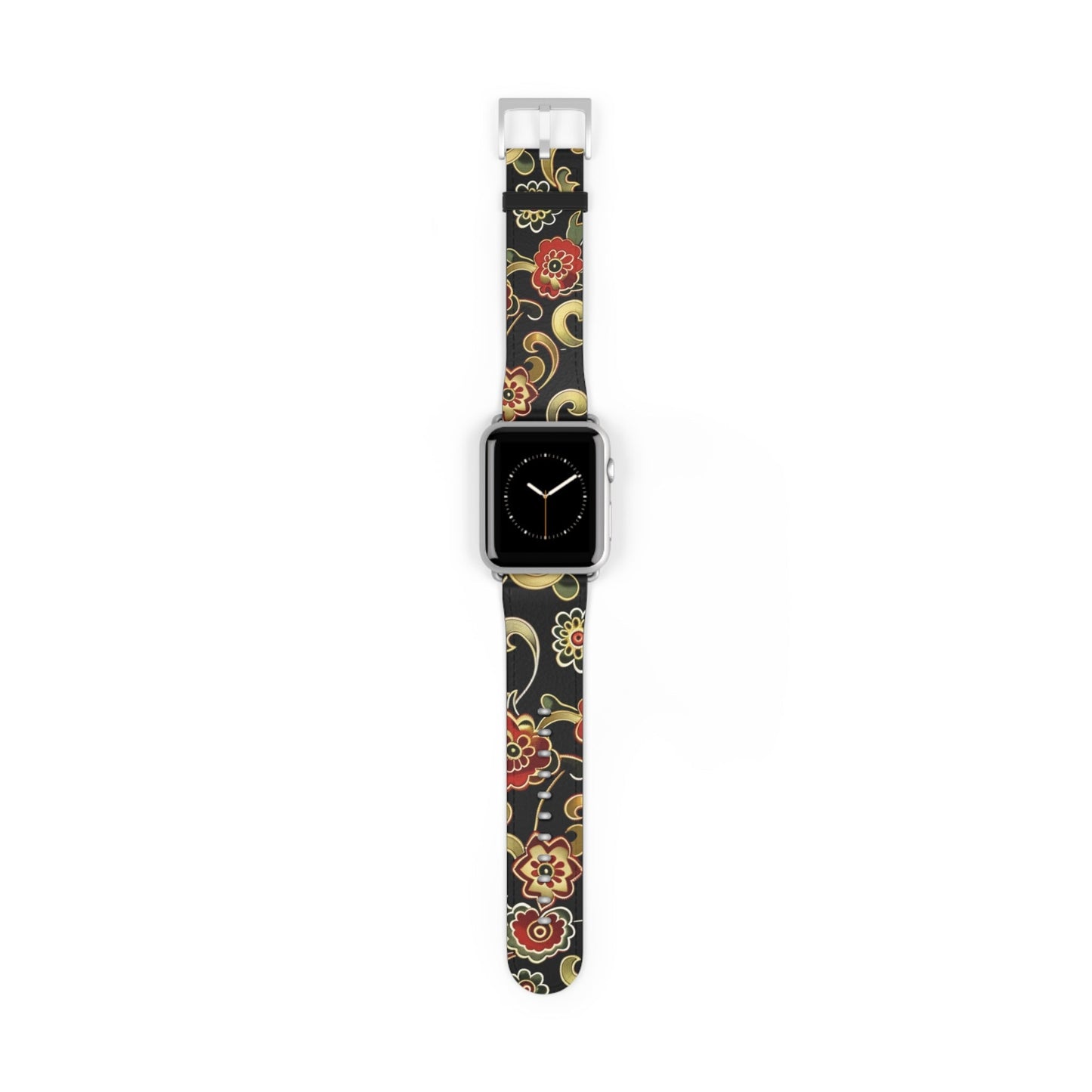 Floral Paisley Apple Watch Band — Vintage Boho Wrist Strap - DIGITAL X
