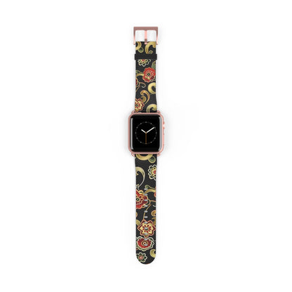 Floral Paisley Apple Watch Band — Vintage Boho Wrist Strap - DIGITAL X