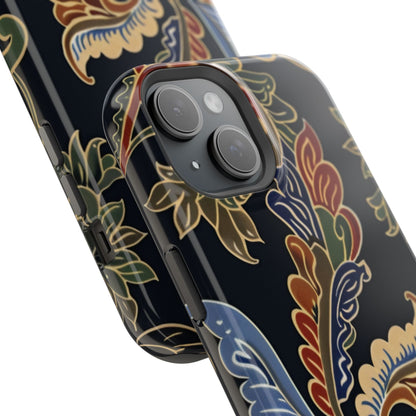Floral Paisley Magnetic Impact iPhone Case — Protective, Slim, Colorful Pattern - DIGITAL X