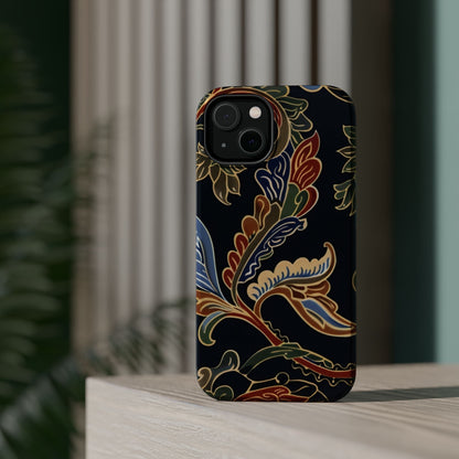 Floral Paisley Magnetic Impact iPhone Case — Protective, Slim, Colorful Pattern - DIGITAL X