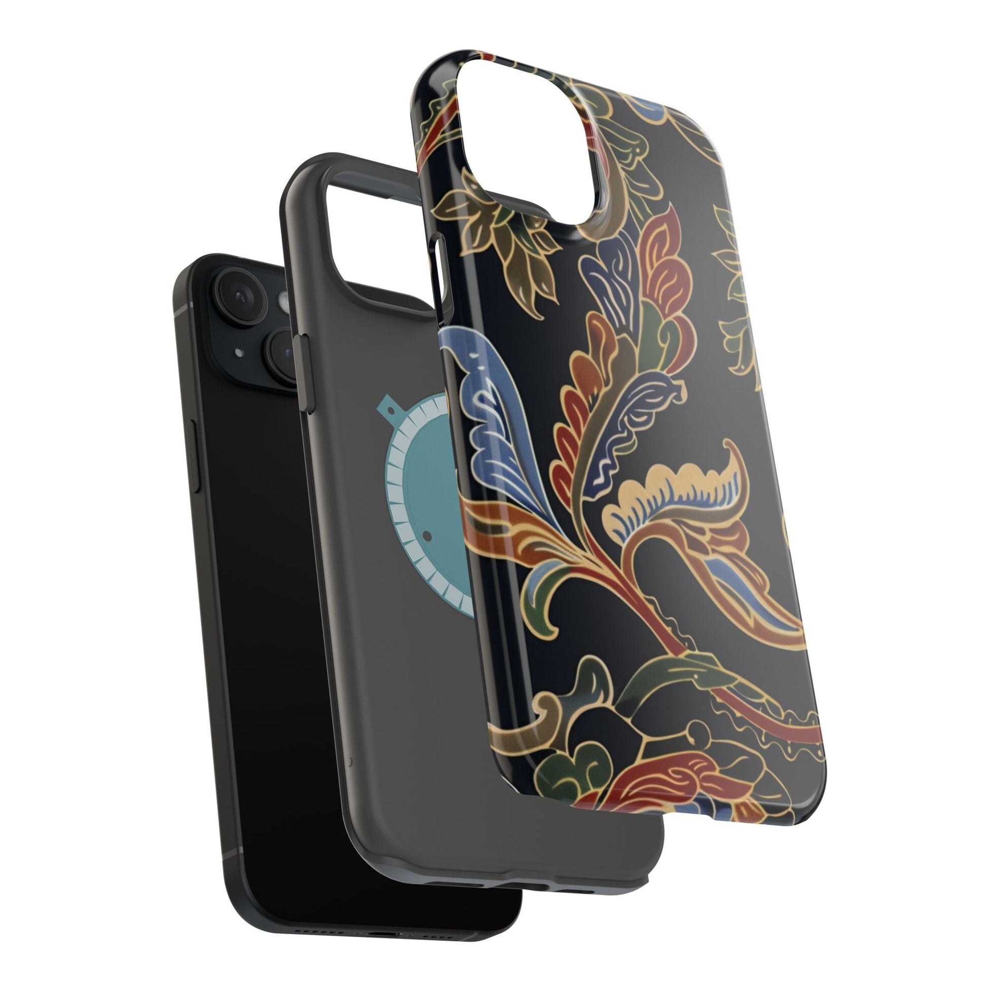 Floral Paisley Magnetic Impact iPhone Case — Protective, Slim, Colorful Pattern - DIGITAL X