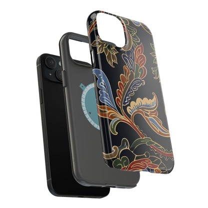 Floral Paisley Magnetic Impact iPhone Case — Protective, Slim, Colorful Pattern - DIGITAL X