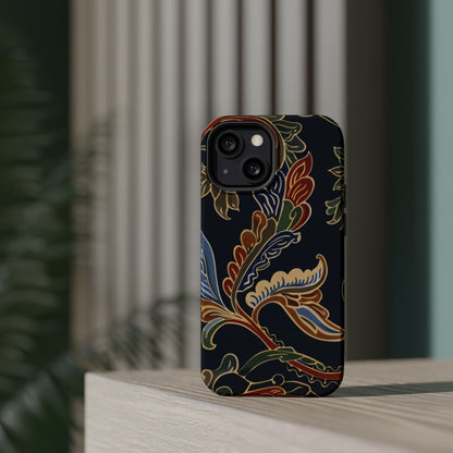 Floral Paisley Magnetic Impact iPhone Case — Protective, Slim, Colorful Pattern - DIGITAL X