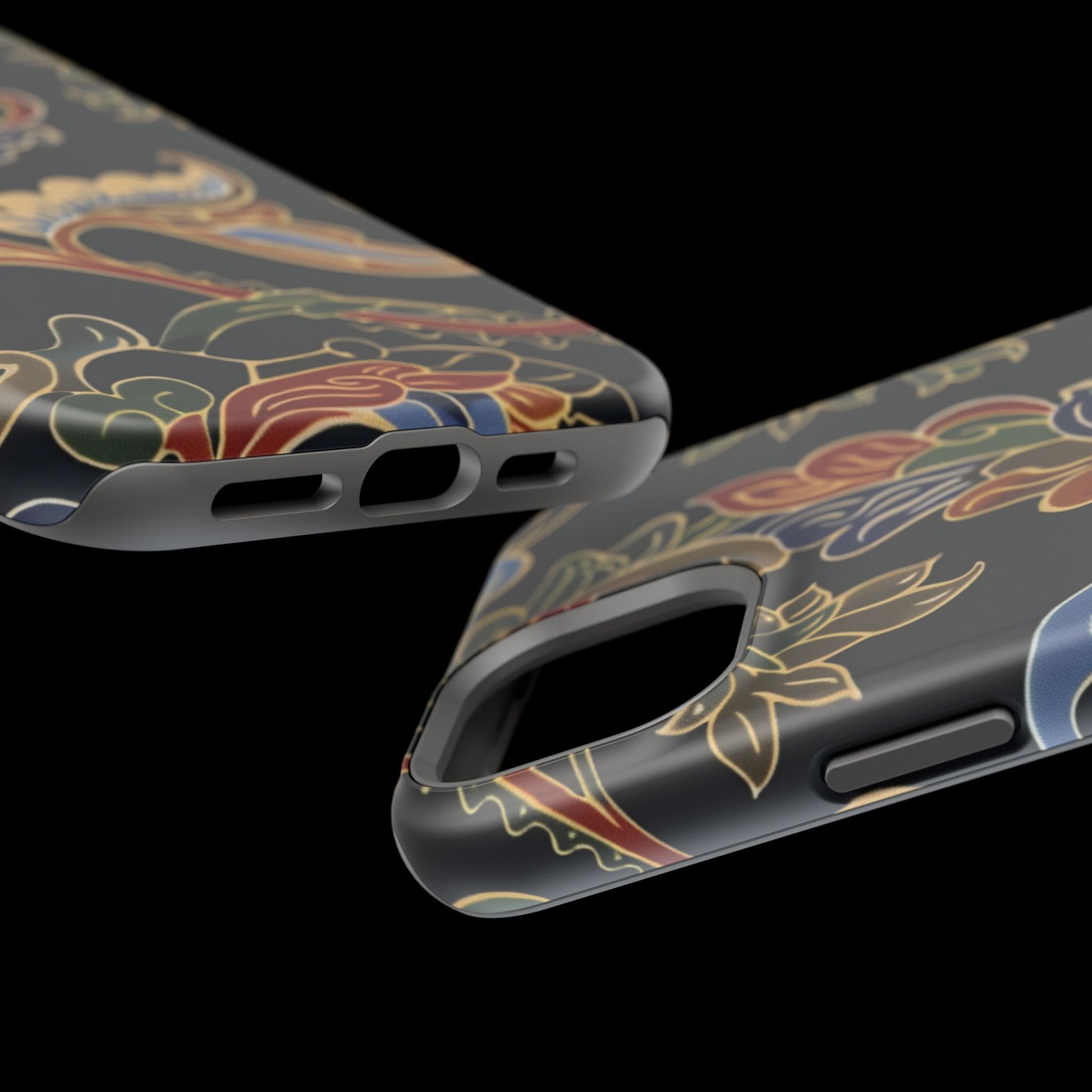 Floral Paisley Magnetic Impact iPhone Case — Protective, Slim, Colorful Pattern - DIGITAL X