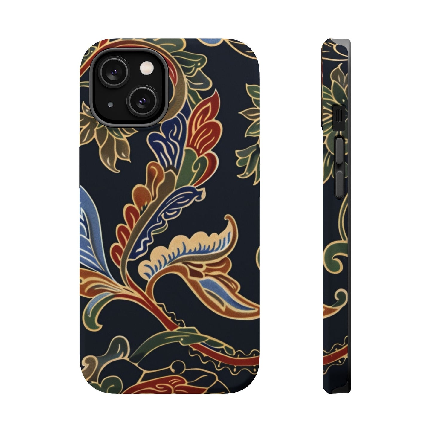 Floral Paisley Magnetic Impact iPhone Case — Protective, Slim, Colorful Pattern - DIGITAL X