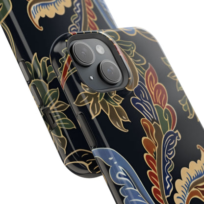 Floral Paisley Magnetic Impact iPhone Case — Protective, Slim, Colorful Pattern - DIGITAL X