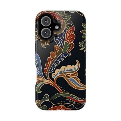 Floral Paisley Magnetic Impact iPhone Case — Protective, Slim, Colorful Pattern - DIGITAL X