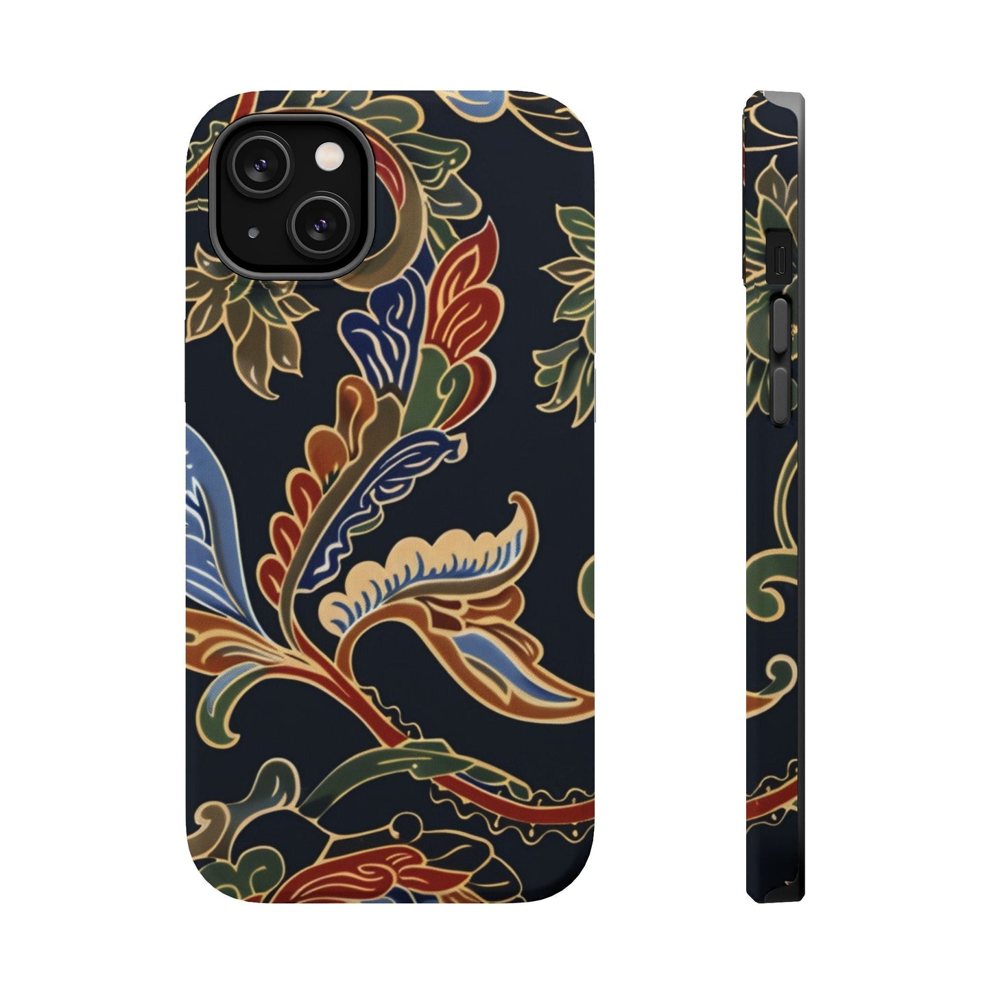 Floral Paisley Magnetic Impact iPhone Case — Protective, Slim, Colorful Pattern - DIGITAL X