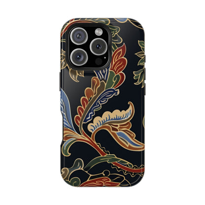 Floral Paisley Magnetic Impact iPhone Case — Protective, Slim, Colorful Pattern - DIGITAL X