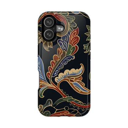 Floral Paisley Magnetic Impact iPhone Case — Protective, Slim, Colorful Pattern - DIGITAL X