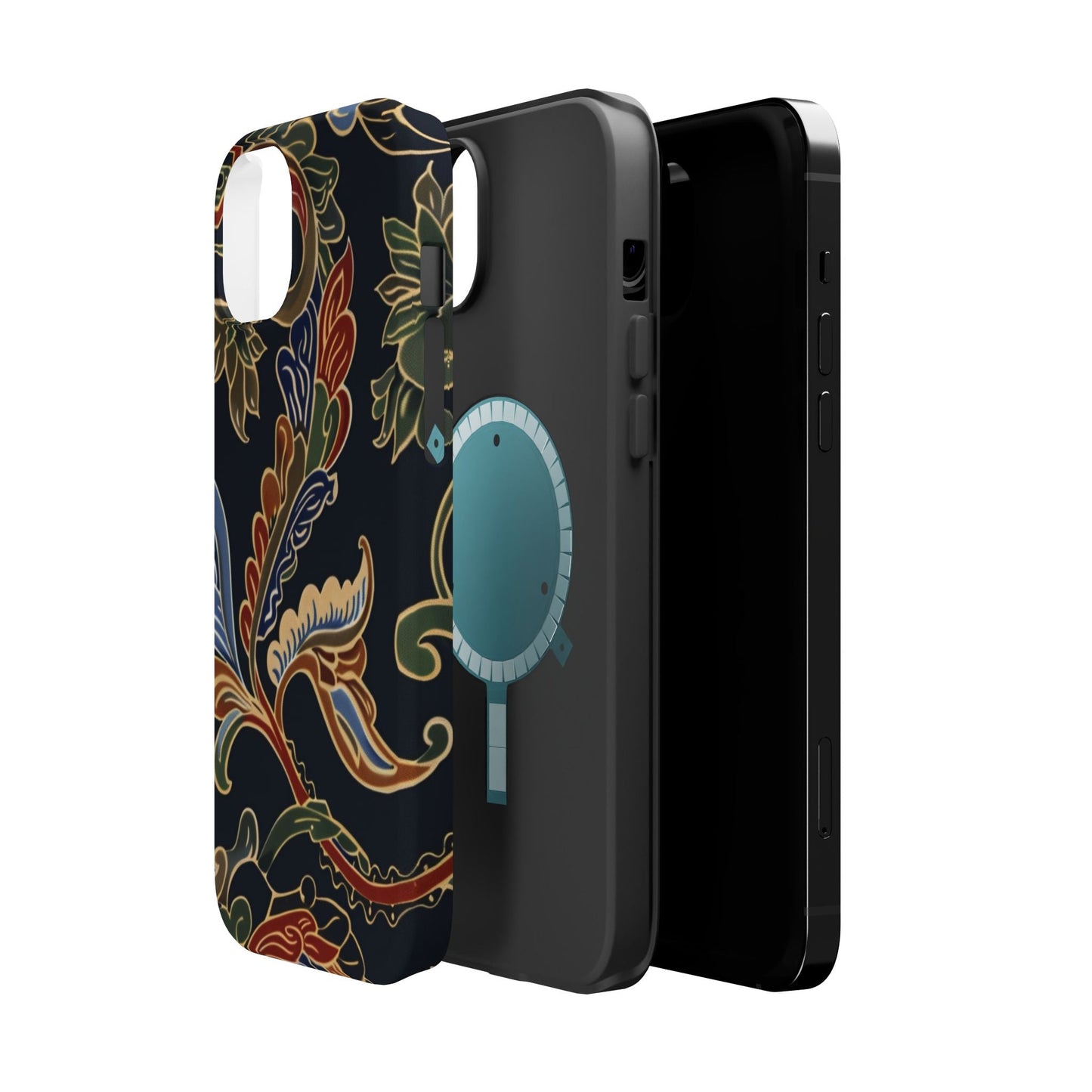 Floral Paisley Magnetic Impact iPhone Case — Protective, Slim, Colorful Pattern - DIGITAL X
