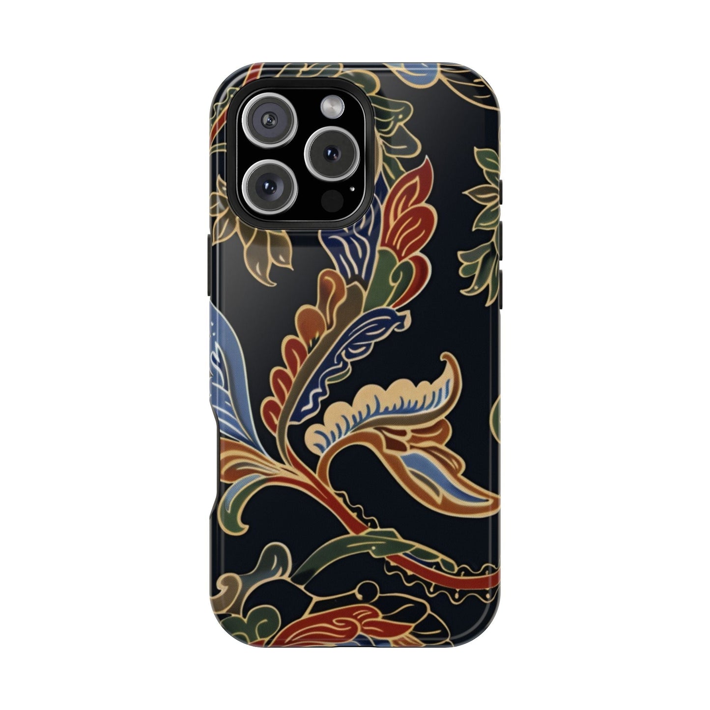 Floral Paisley Magnetic Impact iPhone Case — Protective, Slim, Colorful Pattern - DIGITAL X