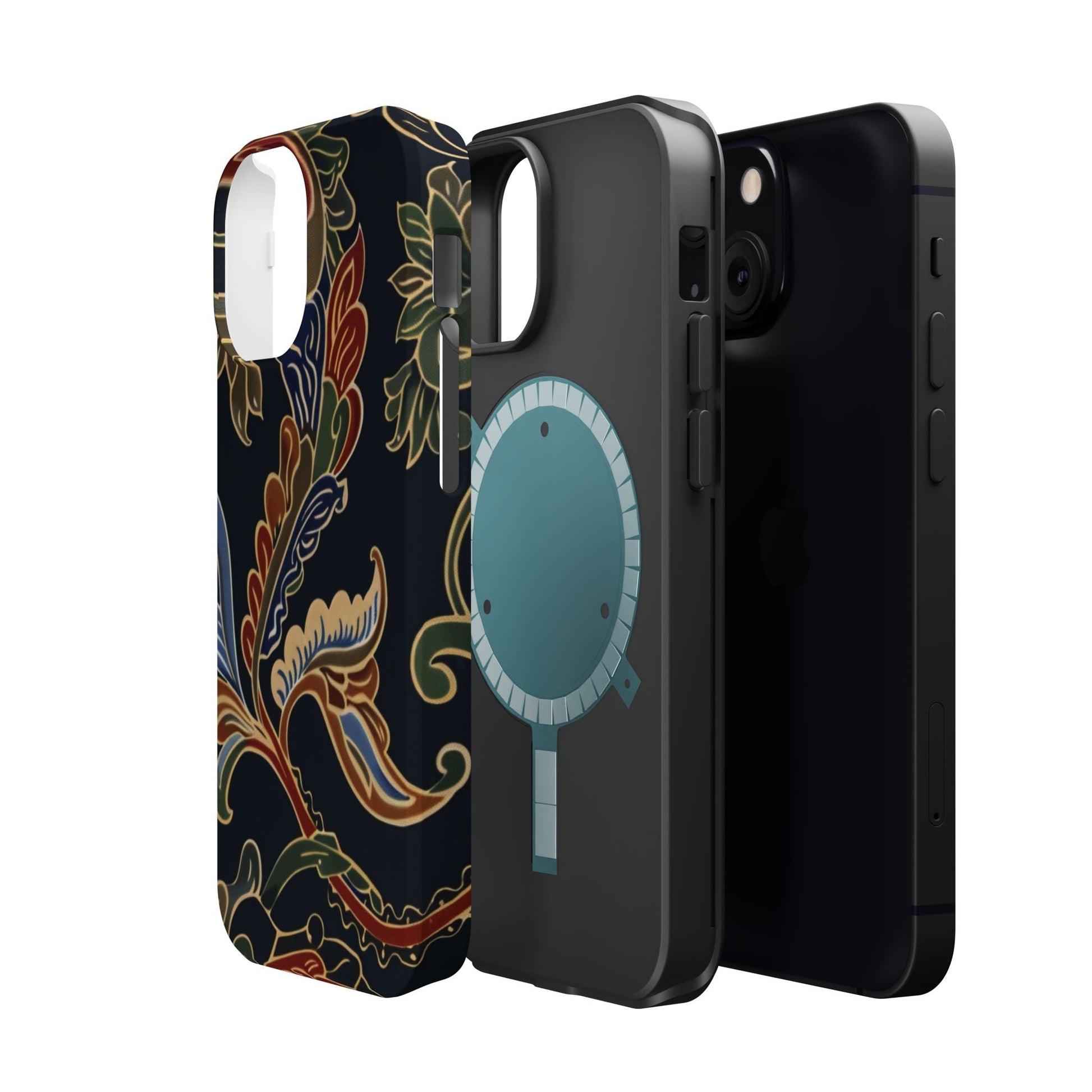 Floral Paisley Magnetic Impact iPhone Case — Protective, Slim, Colorful Pattern - DIGITAL X