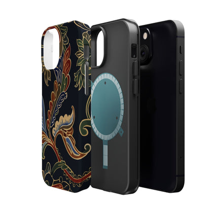 Floral Paisley Magnetic Impact iPhone Case — Protective, Slim, Colorful Pattern - DIGITAL X