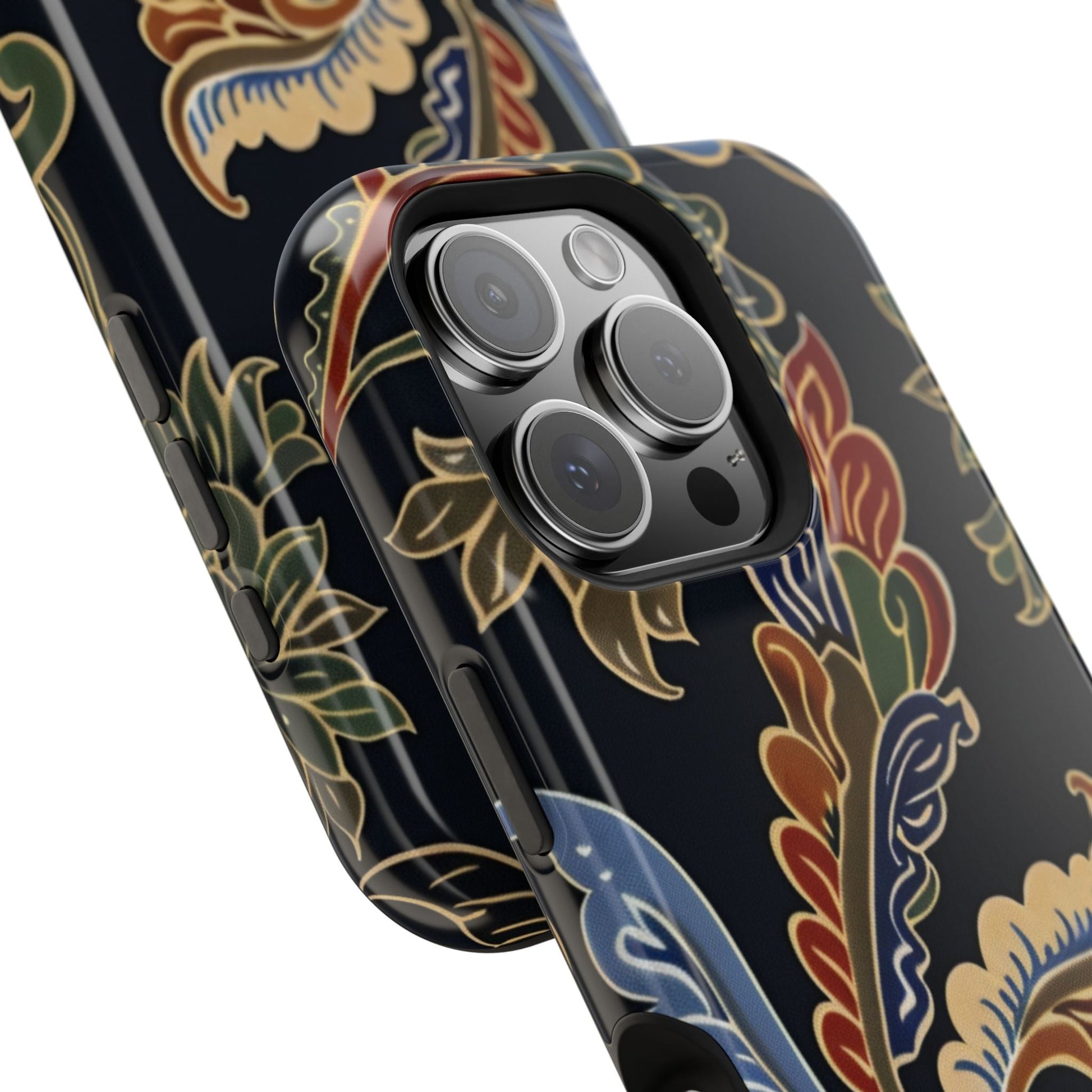 Floral Paisley Magnetic Impact iPhone Case — Protective, Slim, Colorful Pattern - DIGITAL X