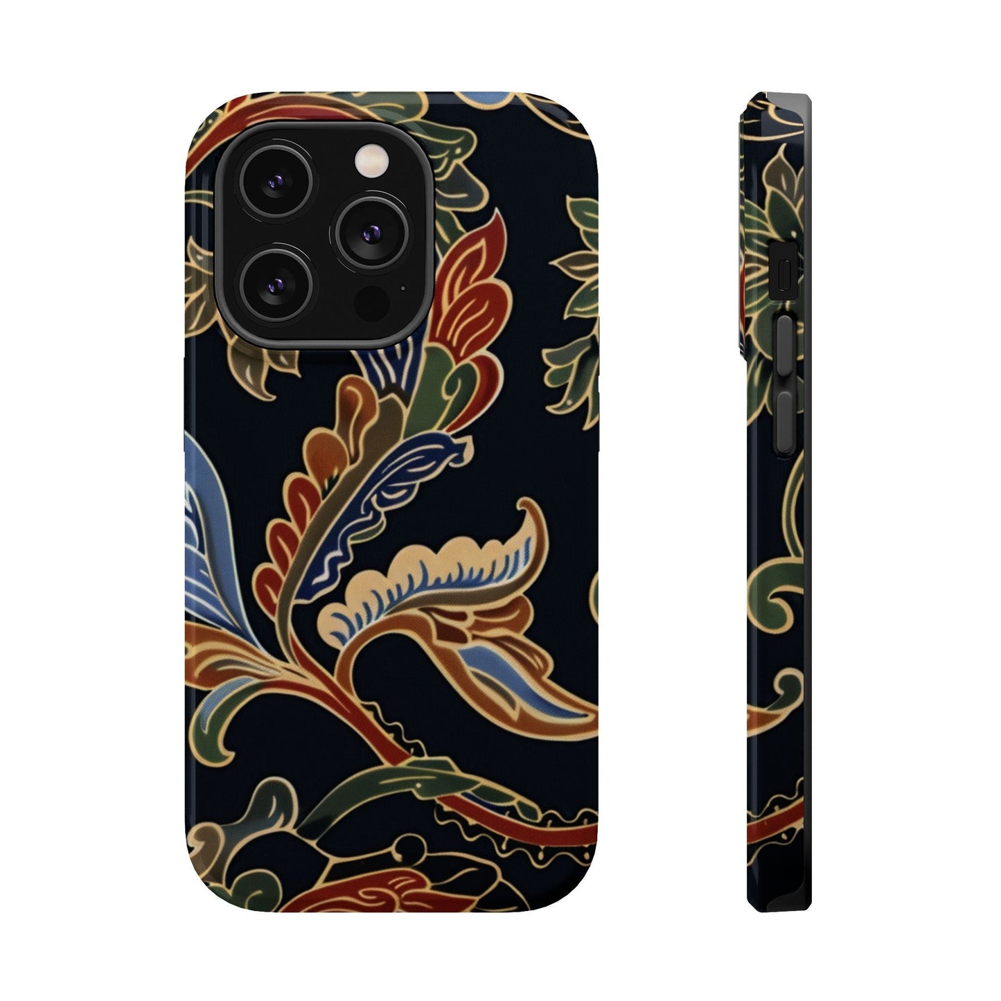 Floral Paisley Magnetic Impact iPhone Case — Protective, Slim, Colorful Pattern - DIGITAL X
