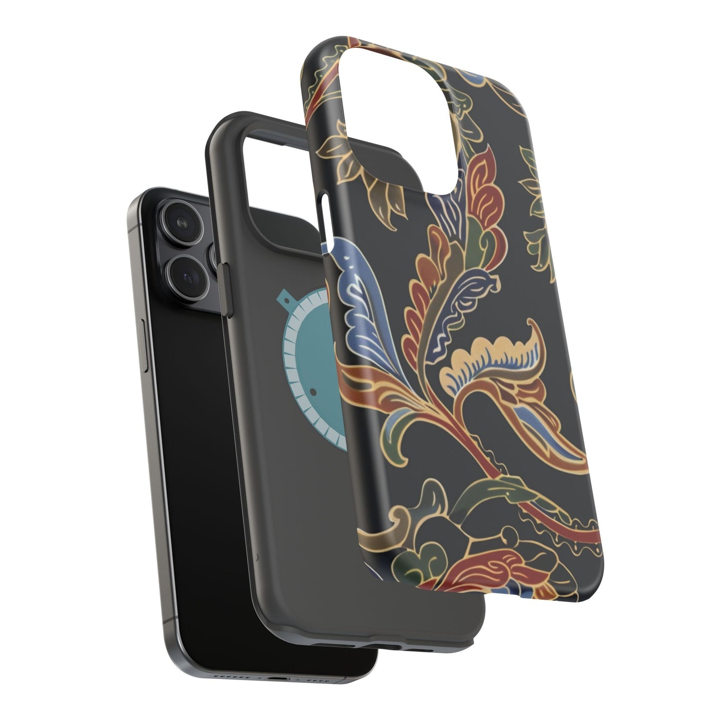 Floral Paisley Magnetic Impact iPhone Case — Protective, Slim, Colorful Pattern - DIGITAL X