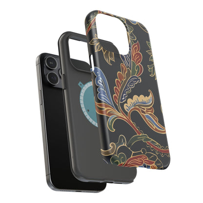 Floral Paisley Magnetic Impact iPhone Case — Protective, Slim, Colorful Pattern - DIGITAL X