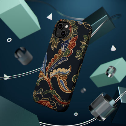 Floral Paisley Magnetic Impact iPhone Case — Protective, Slim, Colorful Pattern - DIGITAL X