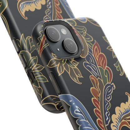 Floral Paisley Magnetic Impact iPhone Case — Protective, Slim, Colorful Pattern - DIGITAL X