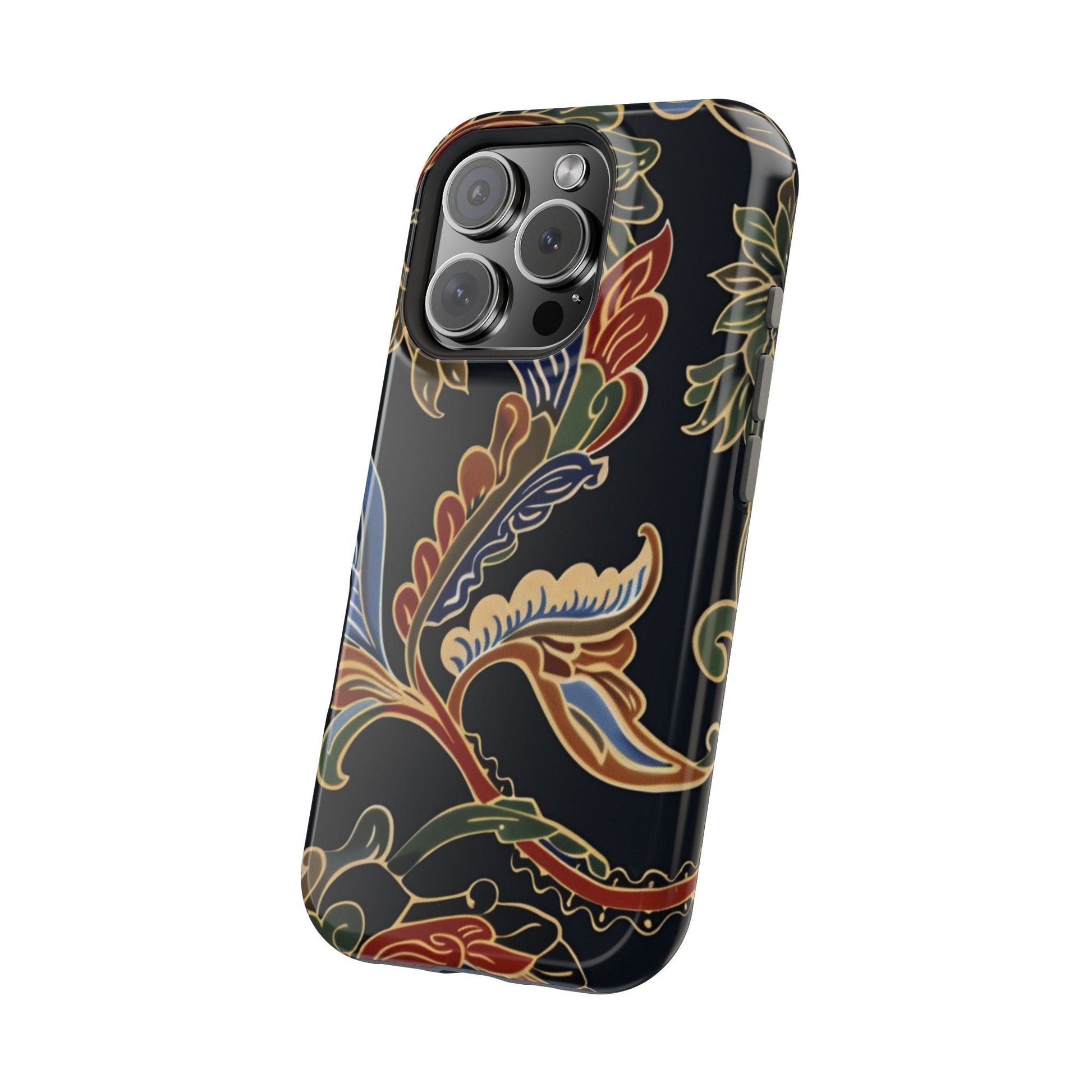 Floral Paisley Magnetic Impact iPhone Case — Protective, Slim, Colorful Pattern - DIGITAL X