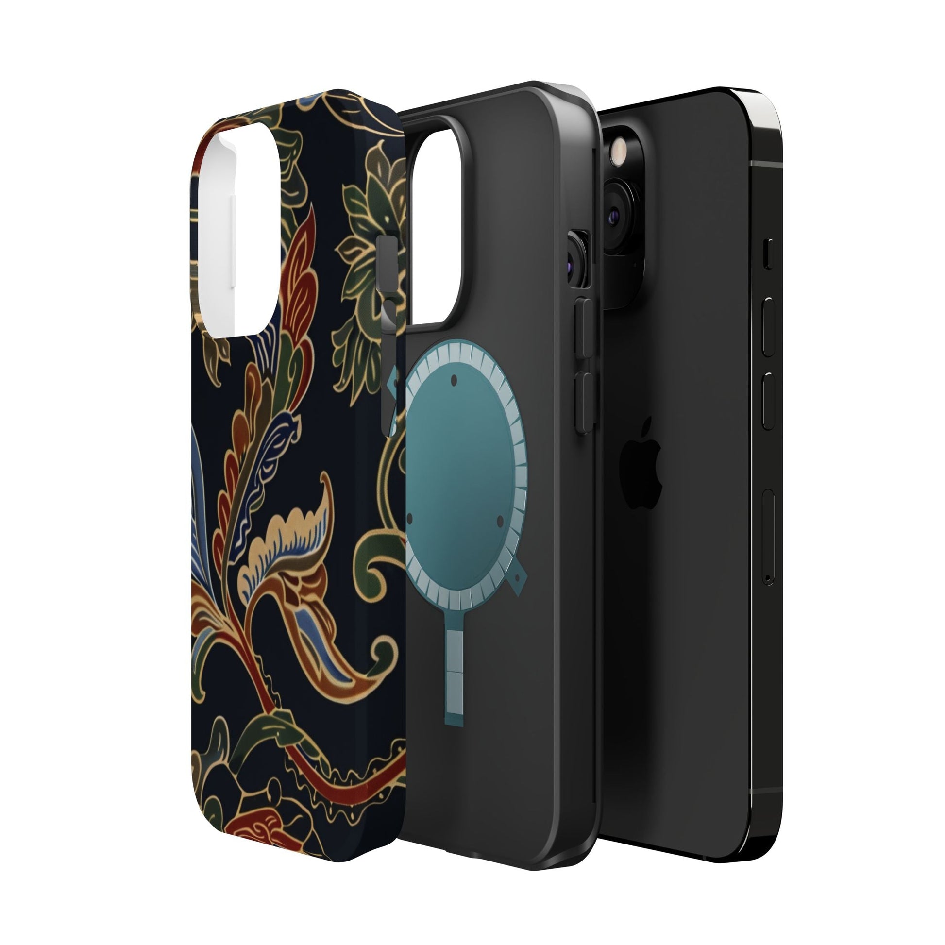 Floral Paisley Magnetic Impact iPhone Case — Protective, Slim, Colorful Pattern - DIGITAL X