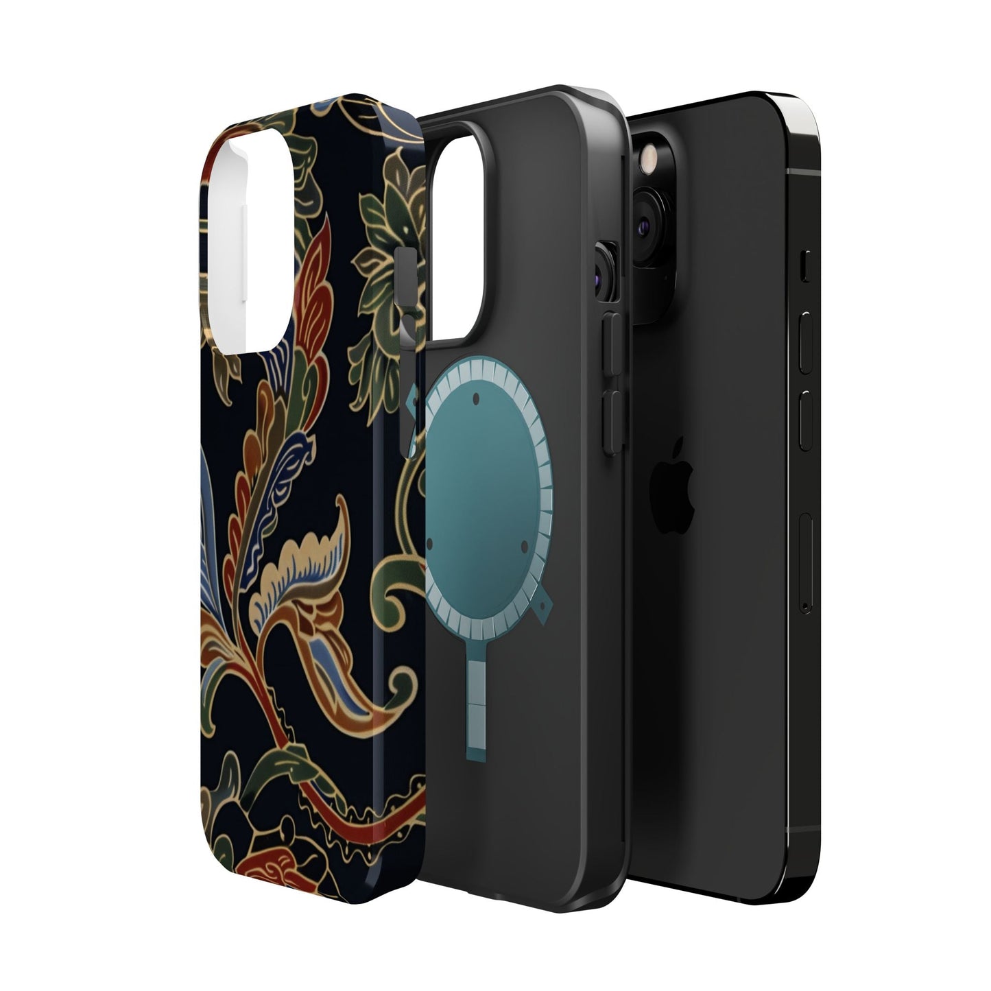 Floral Paisley Magnetic Impact iPhone Case — Protective, Slim, Colorful Pattern - DIGITAL X