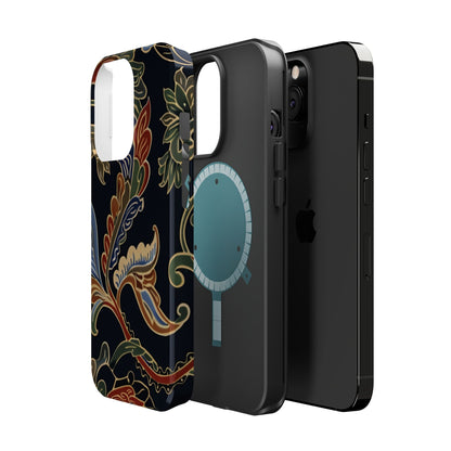 Floral Paisley Magnetic Impact iPhone Case — Protective, Slim, Colorful Pattern - DIGITAL X