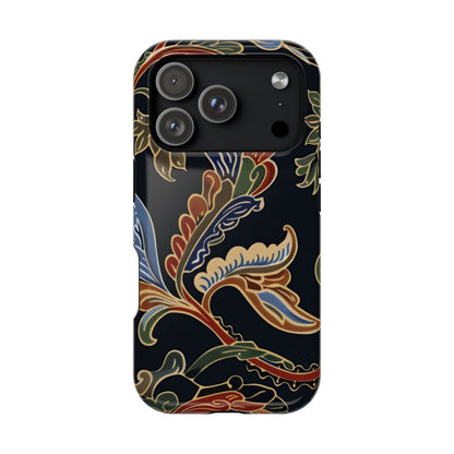 Floral Paisley Magnetic Impact iPhone Case — Protective, Slim, Colorful Pattern - DIGITAL X
