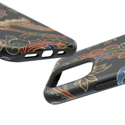 Floral Paisley Magnetic Impact iPhone Case — Protective, Slim, Colorful Pattern - DIGITAL X