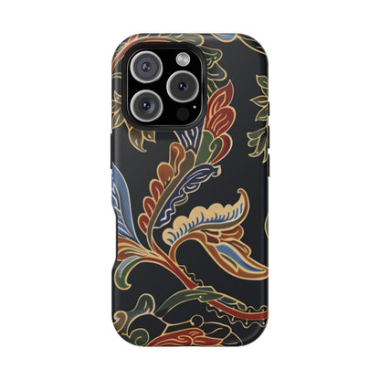 Floral Paisley Magnetic Impact iPhone Case — Protective, Slim, Colorful Pattern - DIGITAL X