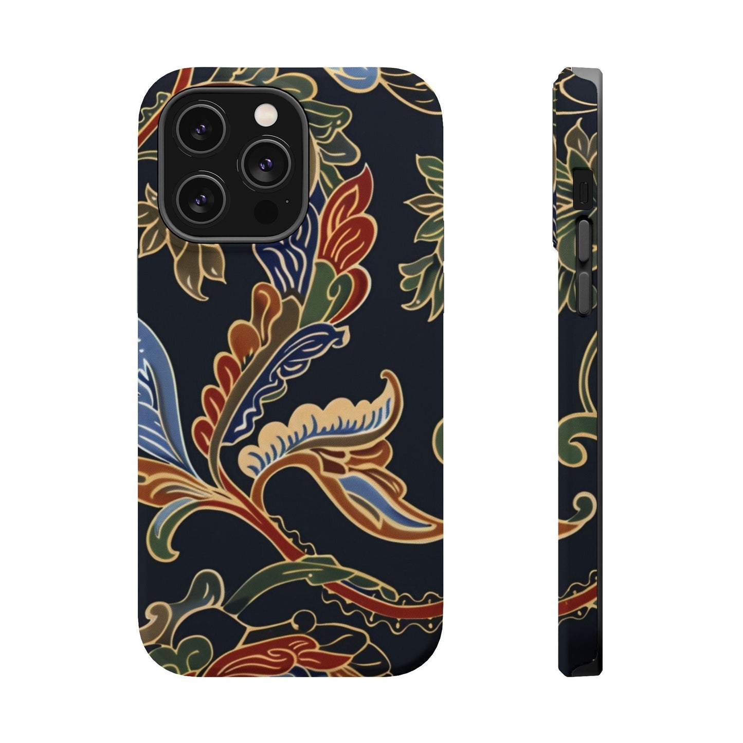 Floral Paisley Magnetic Impact iPhone Case — Protective, Slim, Colorful Pattern - DIGITAL X