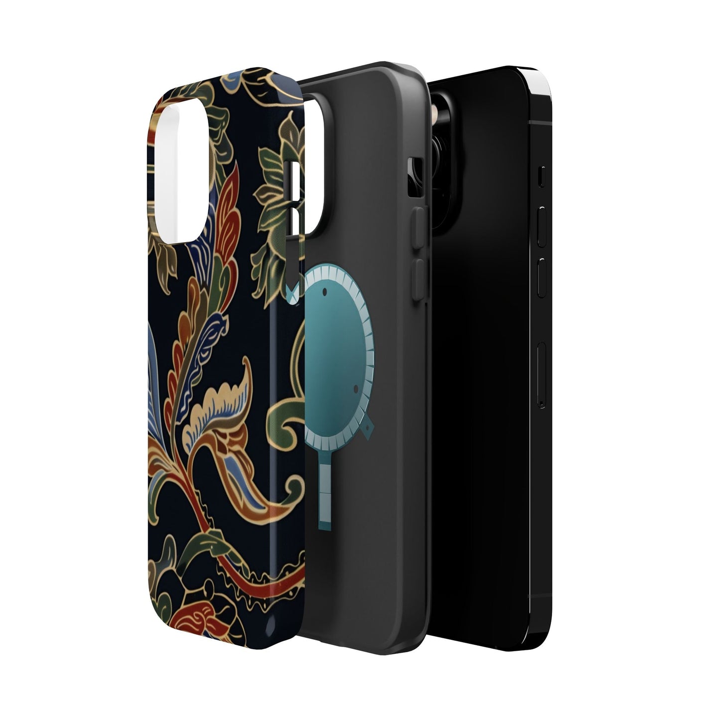 Floral Paisley Magnetic Impact iPhone Case — Protective, Slim, Colorful Pattern - DIGITAL X