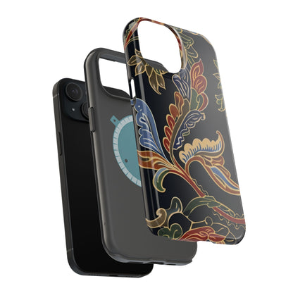 Floral Paisley Magnetic Impact iPhone Case — Protective, Slim, Colorful Pattern - DIGITAL X