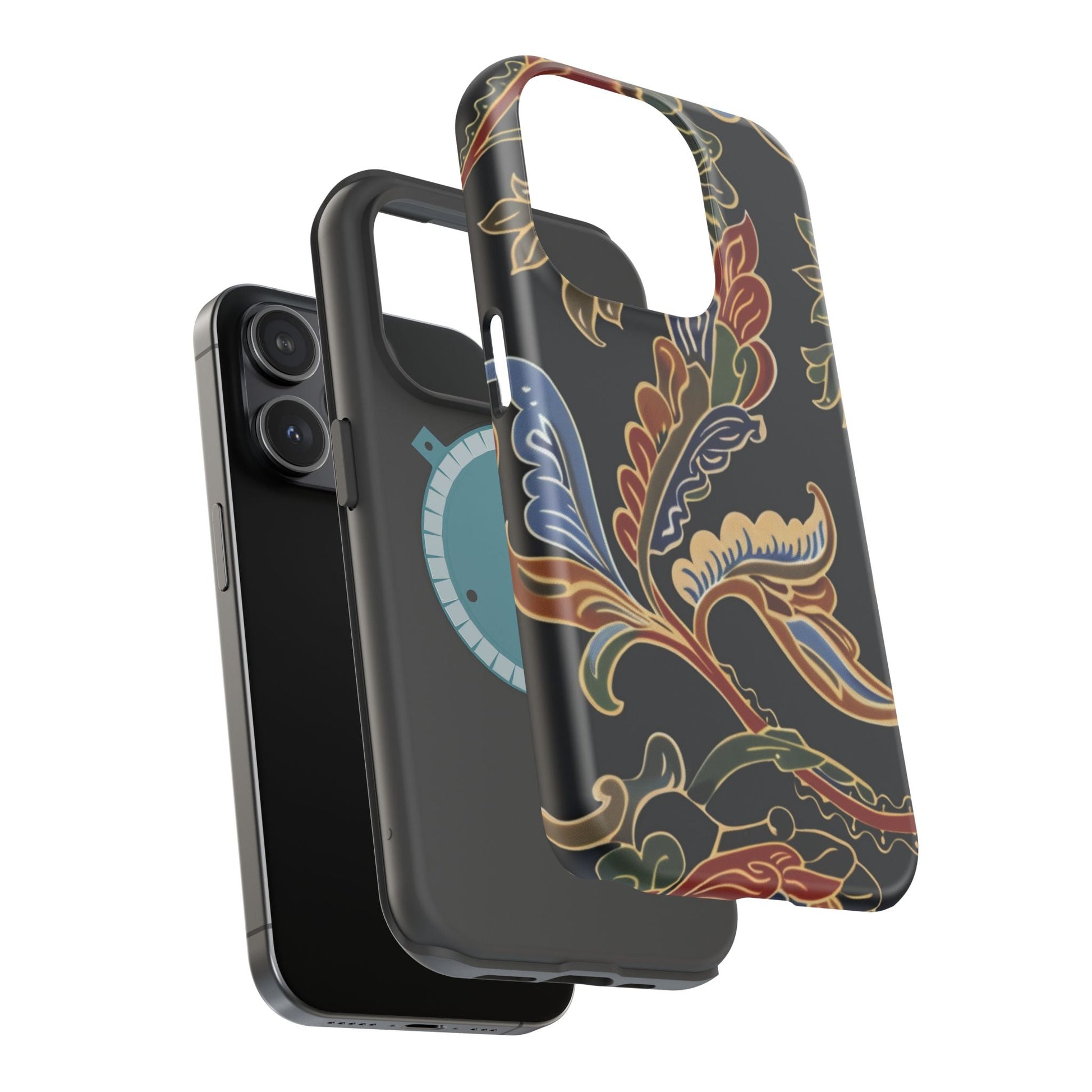 Floral Paisley Magnetic Impact iPhone Case — Protective, Slim, Colorful Pattern - DIGITAL X