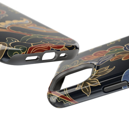 Floral Paisley Magnetic Impact iPhone Case — Protective, Slim, Colorful Pattern - DIGITAL X