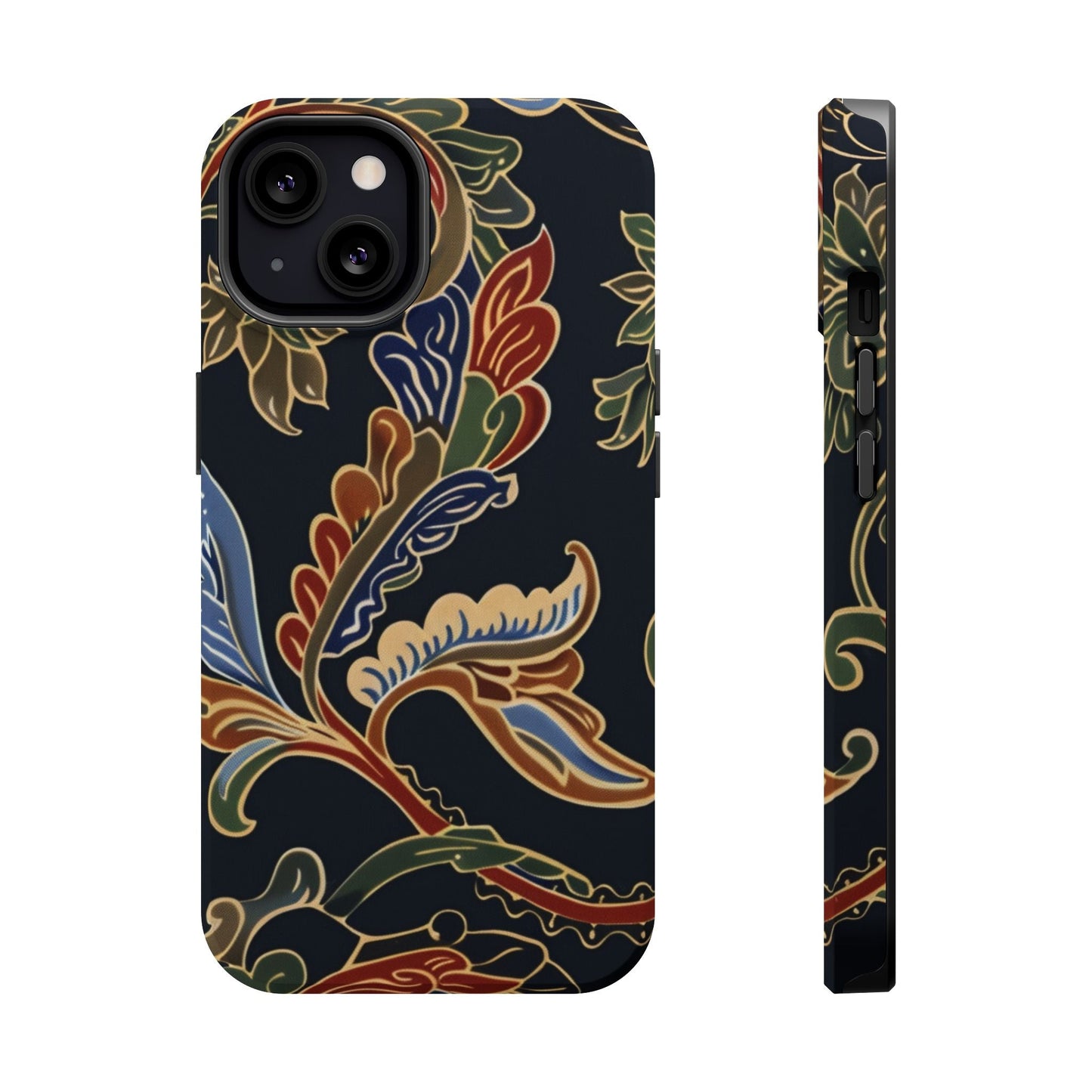 Floral Paisley Magnetic Impact iPhone Case — Protective, Slim, Colorful Pattern - DIGITAL X