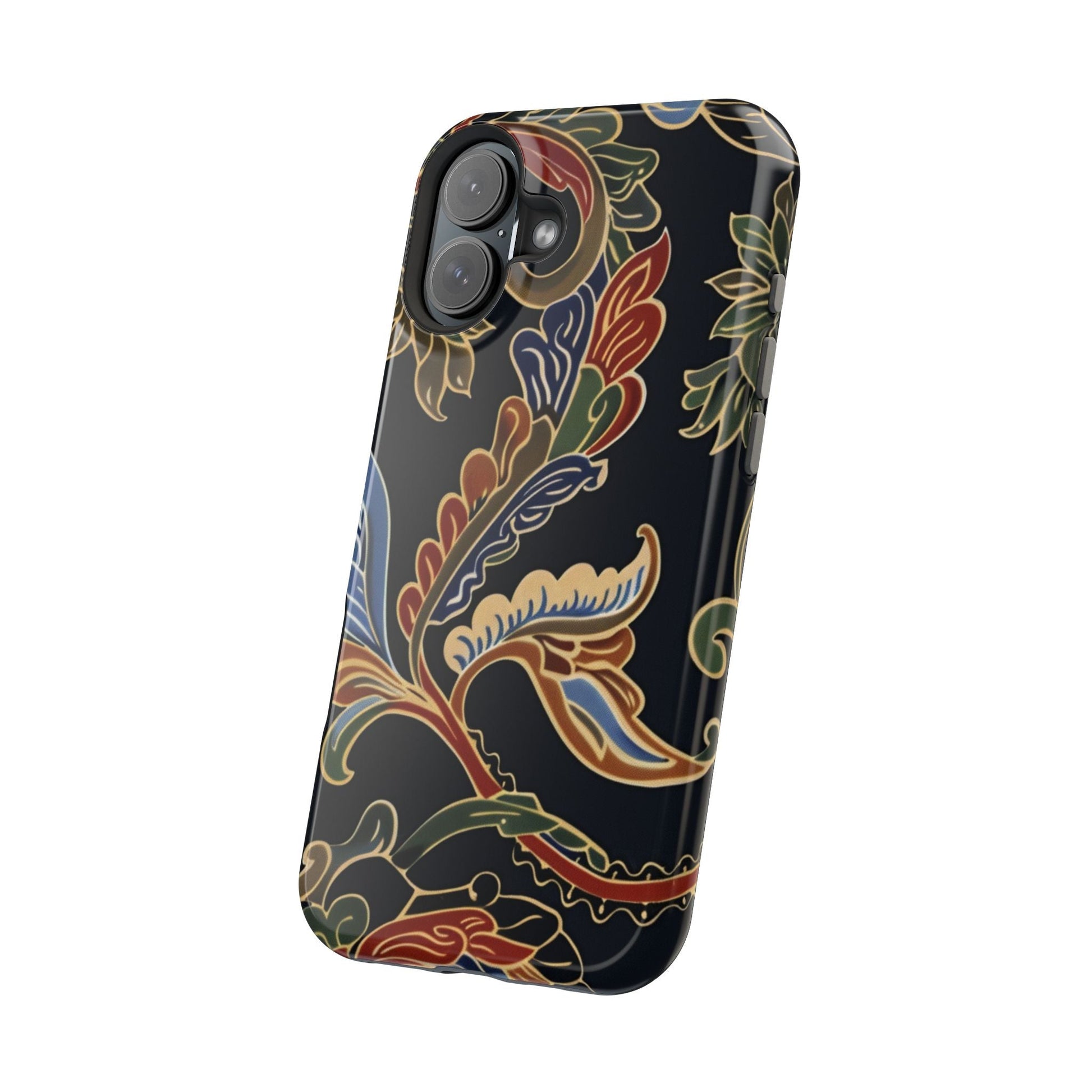 Floral Paisley Magnetic Impact iPhone Case — Protective, Slim, Colorful Pattern - DIGITAL X