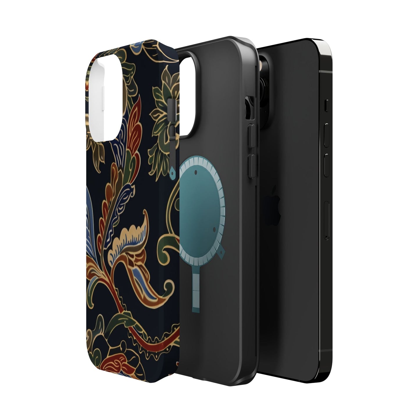 Floral Paisley Magnetic Impact iPhone Case — Protective, Slim, Colorful Pattern - DIGITAL X
