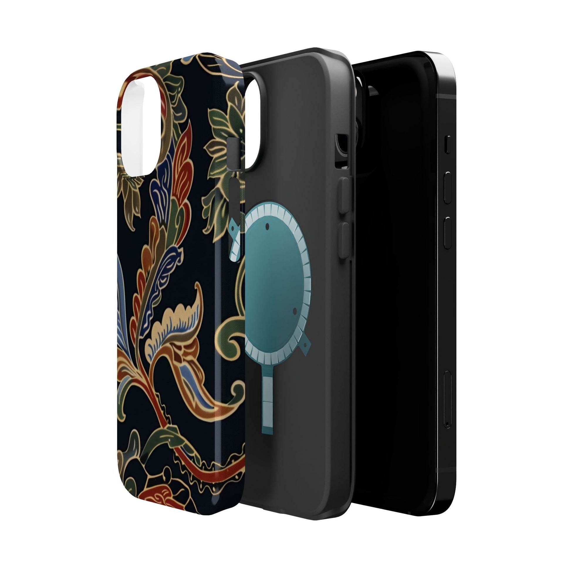 Floral Paisley Magnetic Impact iPhone Case — Protective, Slim, Colorful Pattern - DIGITAL X
