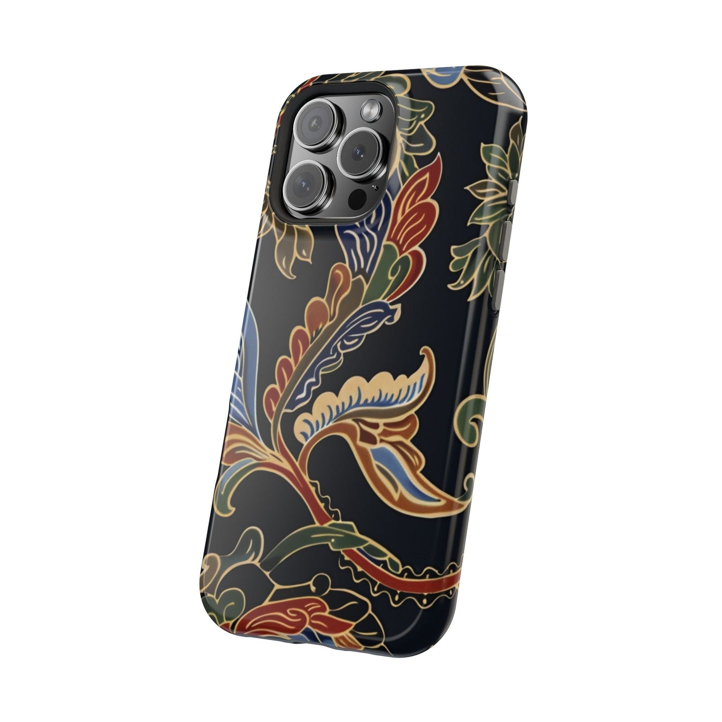 Floral Paisley Magnetic Impact iPhone Case — Protective, Slim, Colorful Pattern - DIGITAL X