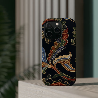 Floral Paisley Magnetic Impact iPhone Case — Protective, Slim, Colorful Pattern - DIGITAL X